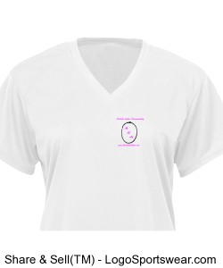 Badger Ladies' B-Core V-Neck T-Shirt Design Zoom